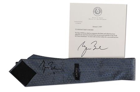 Lot #16 George W. Bush: Governor Bush donates a