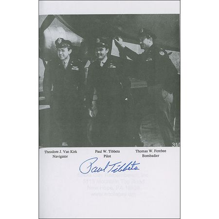 Lot #421 Enola Gay: Paul Tibbets - Image 1