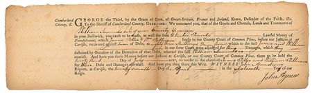 Lot #229 Declaration of Independence: Wilson and Paine Signed Documents - Image 2
