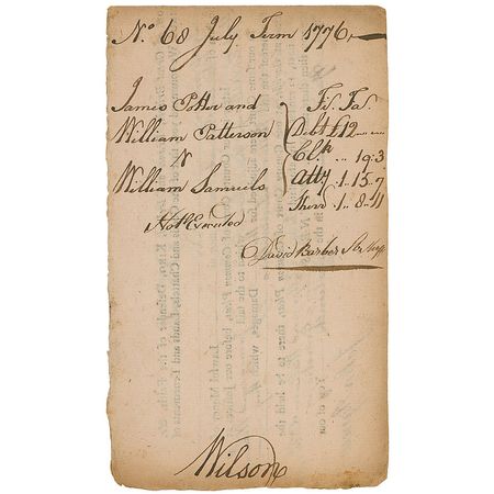 Lot #229 Declaration of Independence: Wilson and Paine Signed Documents - Image 3