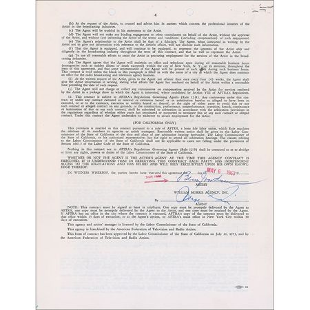 Lot #1174 Benny Goodman Signed Document - Image 2
