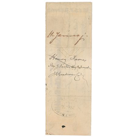 Lot #590 Henry James Check - Image 2