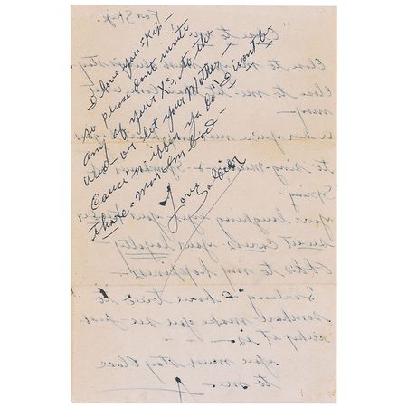 Lot #1289 Audie Murphy: The Medal of Honor winner writes a tender love poem to his future wife - Image 1