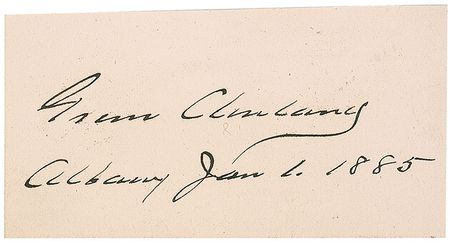 Lot #23 Grover Cleveland Signature