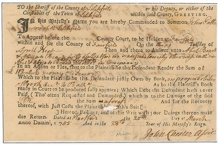 Lot #230 Declaration of Independence: Oliver Wolcott Signed Document - Image 1