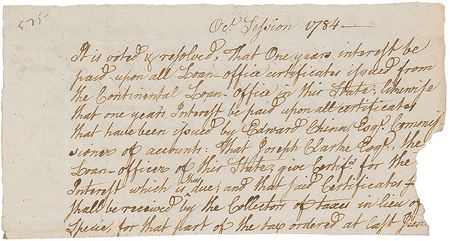 Lot #224 Declaration of Independence: William Ellery Signed Document - Image 1