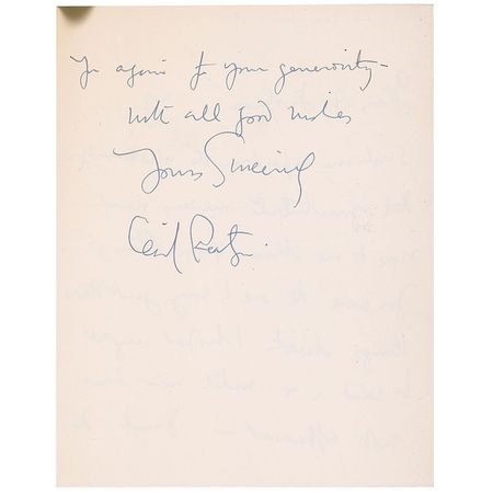 Lot #512 Cecil Beaton: ?You were the one to say just the things which I hoped might be said, & until now have not appear [sic] in print? - Image 2