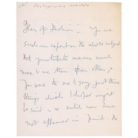 Lot #512 Cecil Beaton: ?You were the one to say just the things which I hoped might be said, & until now have not appear [sic] in print? - Image 4