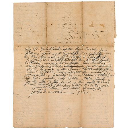 Lot #330 James Otis Signed Document - Image 1