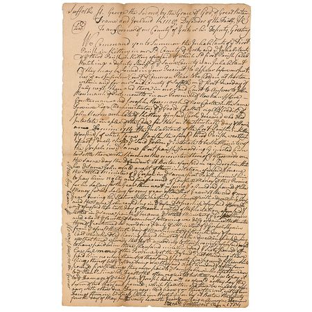 Lot #330 James Otis Signed Document - Image 2