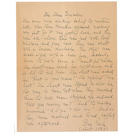 Lot #565 Zona Gale Souvenir Handwritten Manuscript and Typed Letter Signed - Image 2