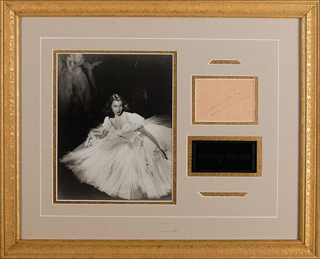 Lot #1252 Vivien Leigh Signature - Image 1