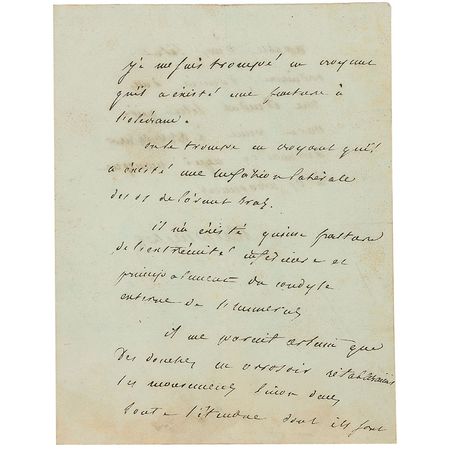 Lot #241 Guillaume Baron de Dupuytren: “It is a mistake to believe that there was a lateral dislocation of the bone in the forearm. There existed only a fracture of the lower extremity” - Image 1