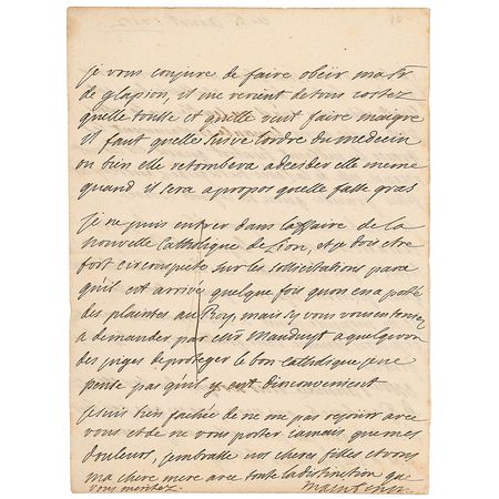 Lot #306 Madame de Maintenon: ?I can't intervene in the matter of the latest Catholic news from Lyons? because ?I don?t like to bother the King? - Image 1