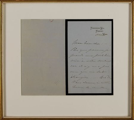 Lot #249 Eugenie Handwritten Letter Signed - Image 1
