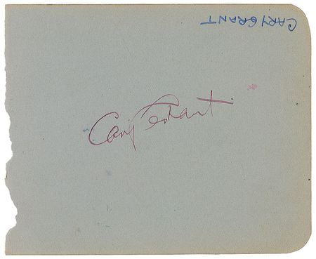 Lot #1175 Cary Grant and Peter Lorre Signature - Image 1
