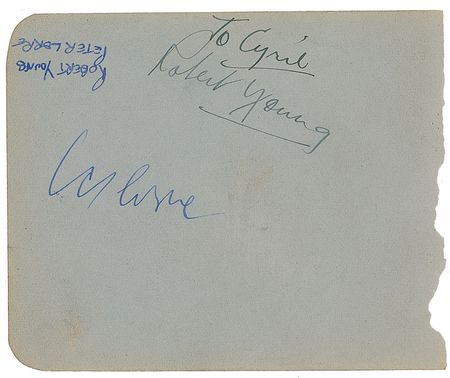 Lot #1175 Cary Grant and Peter Lorre Signature - Image 2