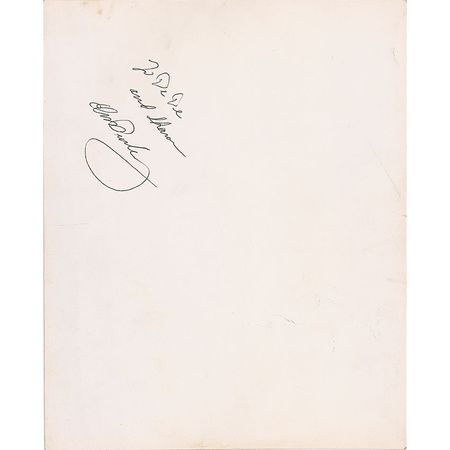 Lot #998 Elvis Presley: Elvis signs for the daughters of a policeman providing security in St. Louis in 1957 - Image 2
