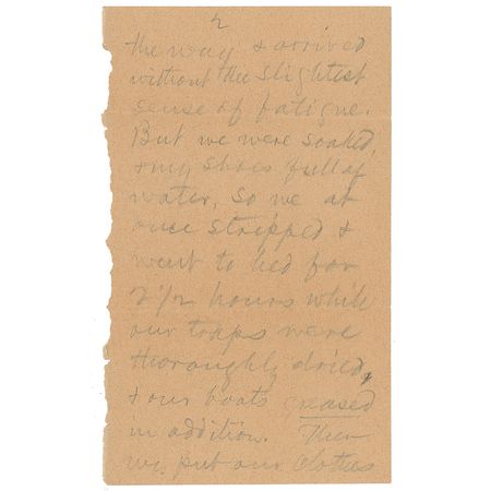 Lot #539 Samuel L. Clemens: Adding a majestic mountaintop sketch, Clemens writes of his travels that would help shape A Tramp Abroad - Image 2