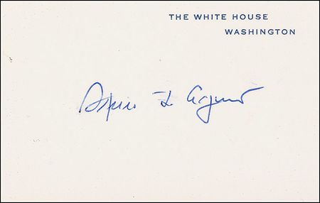 Lot #43 Gerald Ford and Spiro Agnew White House Cards - Image 2