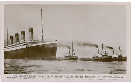 Lot #1730 Titanic Postcards - Image 1