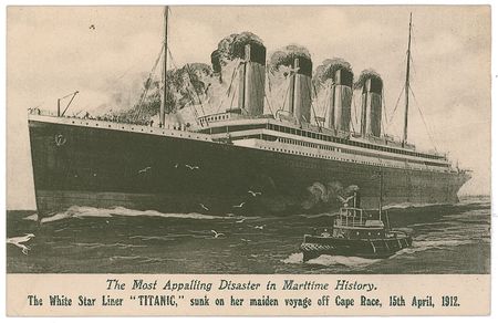 Lot #1660 Titanic: ?Isn?t it awful this disaster. It has cast quite a gloom over all England? - Image 1