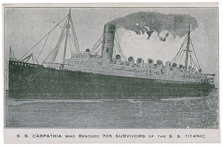 Lot #1716 S.S. Mauretania as Titanic and Carpathia Postcards - Image 1