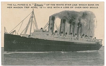 Lot #1716 S.S. Mauretania as Titanic and Carpathia Postcards - Image 2