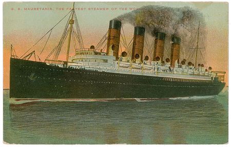 Lot #1716 S.S. Mauretania as Titanic and Carpathia Postcards - Image 3