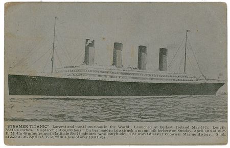 Lot #1718 Tichnor Brothers First Printing Titanic Postcards - Image 2