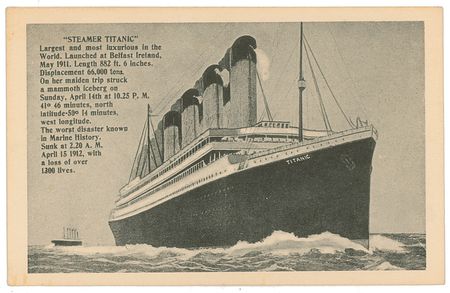 Lot #1719 Tichnor Brothers First Printing Titanic Postcards - Image 2