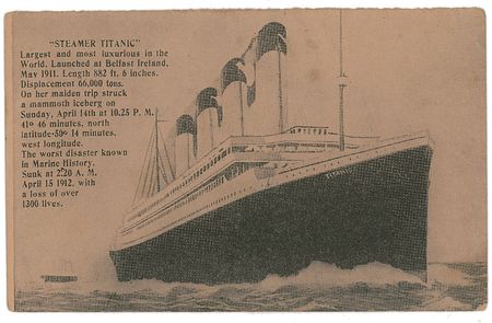 Lot #1719 Tichnor Brothers First Printing Titanic Postcards - Image 3