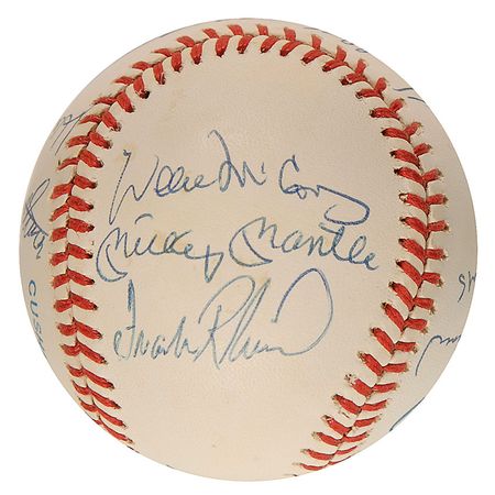 Lot #1439 Baseball: 500 Home Run Club Baseball - Image 4