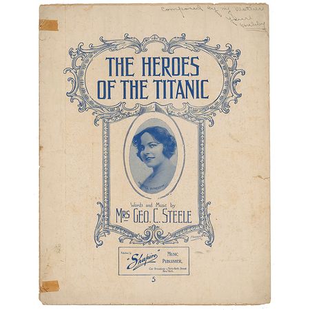 Lot #1755 The Heroes of the Titanic and The Titanic Heroes? Grave Sheet Music - Image 2
