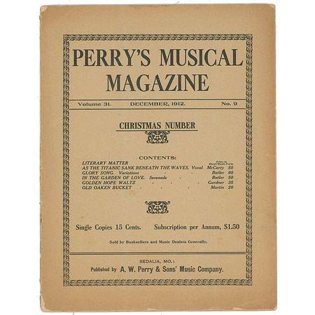 Lot #1768 Perry’s Musical Magazines Sheet Music - Image 1