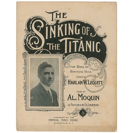 Lot #1771 The Sinking of the Titanic Sheet Music - Image 1