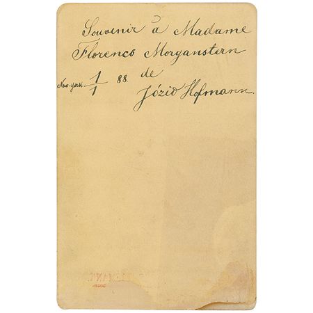 Lot #741 Josef Hofmann Signed Photograph - Image 2