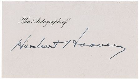 Lot #62 Herbert Hoover Typed Letter Signed and Signature - Image 1