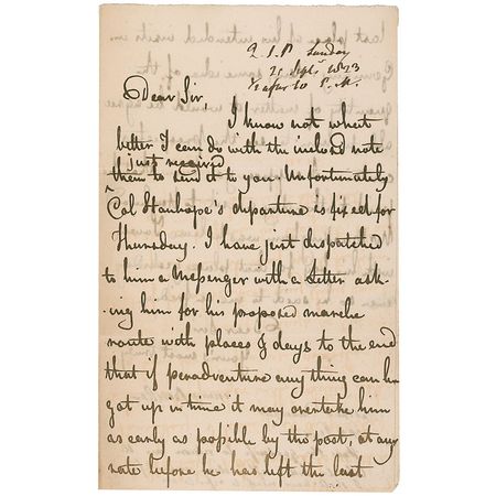Lot #175 Jeremy Bentham: Rare letter from the dedicated social reformer - Image 1