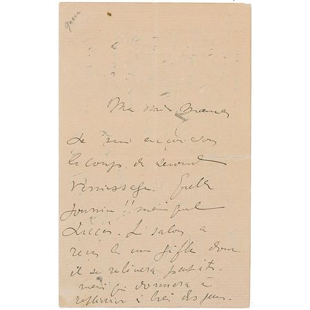 Lot #669 Henri de Toulouse-Lautrec: ?What a day!! But what success. The exhibition received a slap that it will recover from perhaps, but that will give it a great deal to think about? - Image 1
