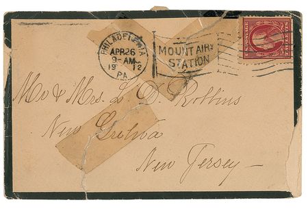 Lot #1674 Titanic Survivor: Potter, Lily A.: A survivor of the wreckage sends a letter of gratitude on April 26, 1912: ?thank you for your note of sympathy and interest in our escape from the ill fated Titanic? - Image 3