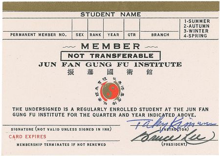 Lot #1247 Bruce Lee: Lee bemoans to Taky Kimura that 