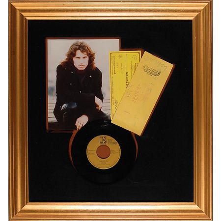 Lot #880 The Doors: Jim Morrison: Morrison cashes a check just days after the Doors play to a sold out crowd at Madison Square Garden - Image 1