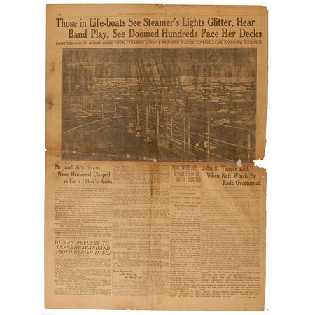 Lot #1793 Titanic Newspaper - Image 1