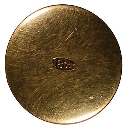 Lot #1656 Austin Partner: A uniquely personal item, a gold collar stud, worn on Titanic by a stockbroker in first class, recovered along with his body - Image 1