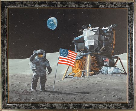 Lot #336 Neil Armstrong and Buzz Aldrin - Image 1