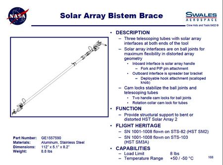Lot #625  Hubble Space Telescope Solar Array Bistem Brace - Image 11