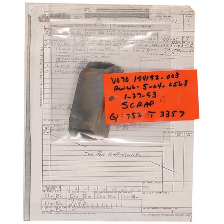 Lot #568 Flown Space Shuttle Orbiter Tail Fin Flap - Image 2