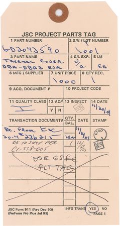 Lot #623  Hubble Telescope DBA Thermal Cover, EVA Tool - Image 12