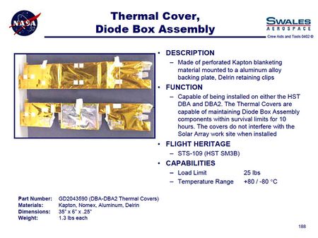 Lot #623  Hubble Telescope DBA Thermal Cover, EVA Tool - Image 4